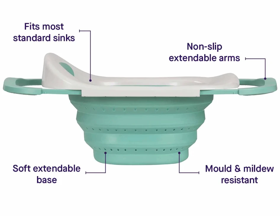 ClevaMama - ClevaBath- The Sink Bath - Blue 2 ClevaMama - ClevaBath- The Sink Bath - Blue - Image 2