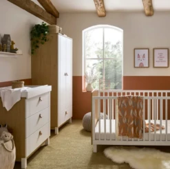 CuddleCo Rafi 3 Piece Furniture Set - Oak | White