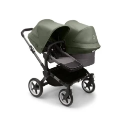 Bugaboo Donkey 5 Duo Pushchair & Carrycot - Graphite / Grey Melange /Forest Green