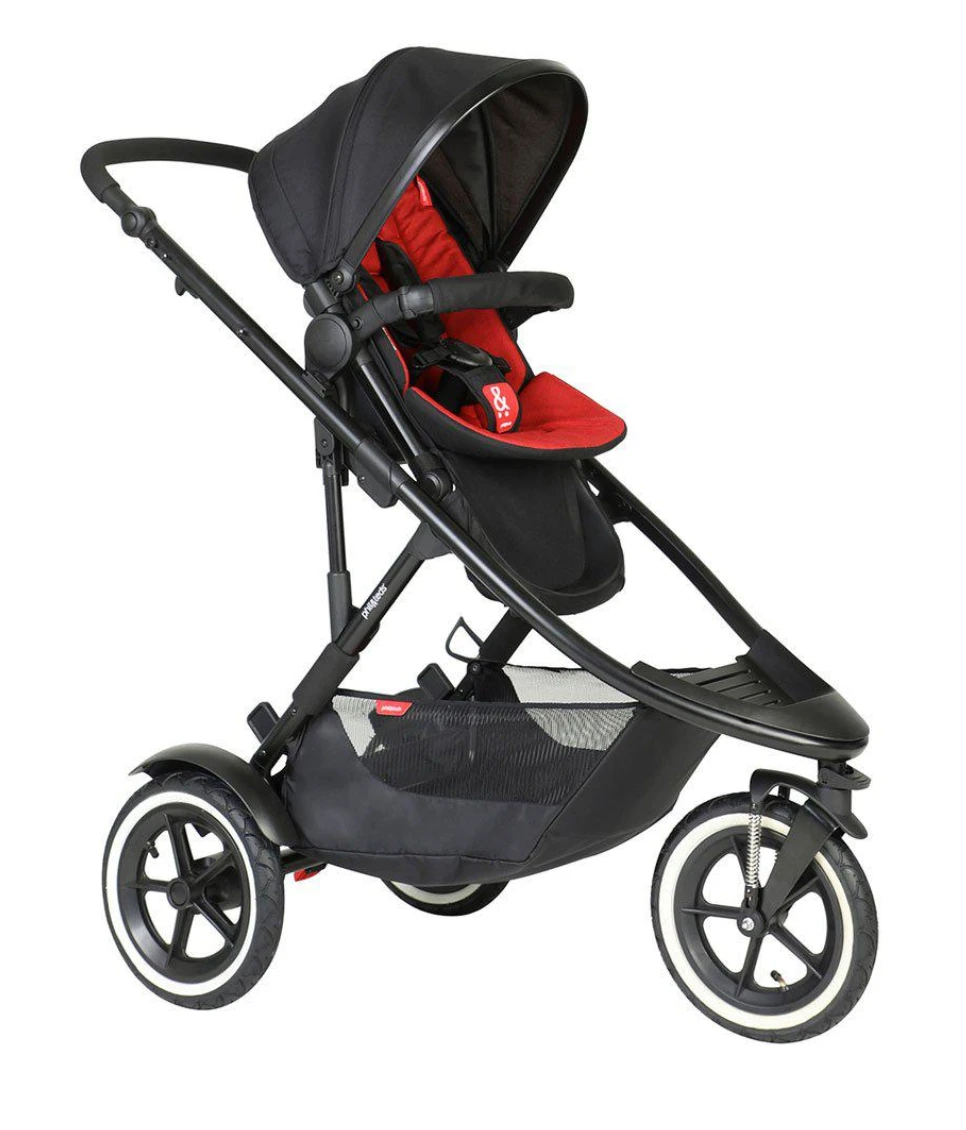 Phil & Teds Sport Verso Pushchair - Red 1 Phil & Teds Sport Verso Pushchair - Red
