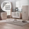 Silver Cross Finchley Oak 3 PC Room Set & Superior Mattress