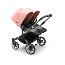 Bugaboo Donkey 5 Twin Pushchair & Carrycot - Graphite / Grey Melange / Morning Pink -Baby Products Store i0ijayh0mbx
