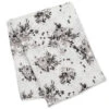 Lulujo Bamboo Deluxe Swaddle - Black Floral
