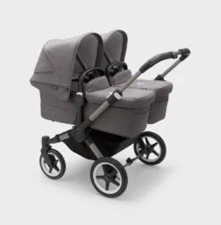 Bugaboo Donkey 5 Twin Pushchair & Carrycot - Graphite / Grey Melange