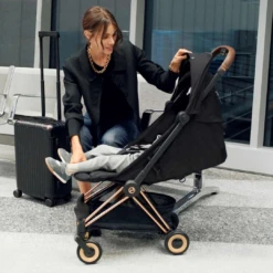 Cybex Coya Platinum Compact Stroller | Off White On Matt Black -Baby Products Store ioyq0azehid