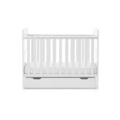 Obaby Grace Mini, Underdrawer & Fibre Mattress | White -Baby Products Store irb4pw3g1hn