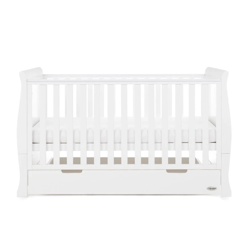 Obaby Stamford Classic Cot Bed - White 3 Obaby Stamford Classic Cot Bed - White - Image 3