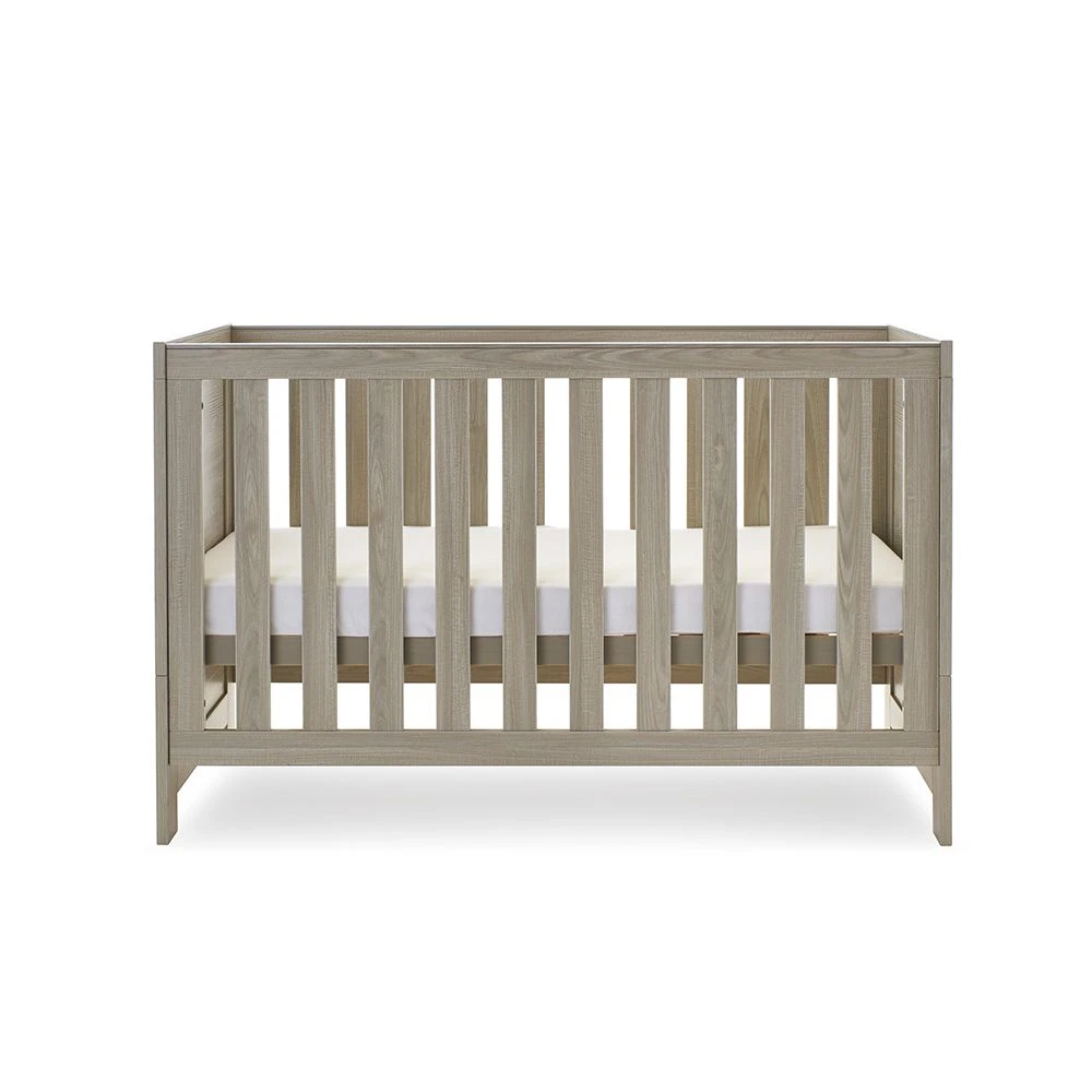 Obaby Nika Cot Bed - Grey Wash 2 Obaby Nika Cot Bed - Grey Wash - Image 2