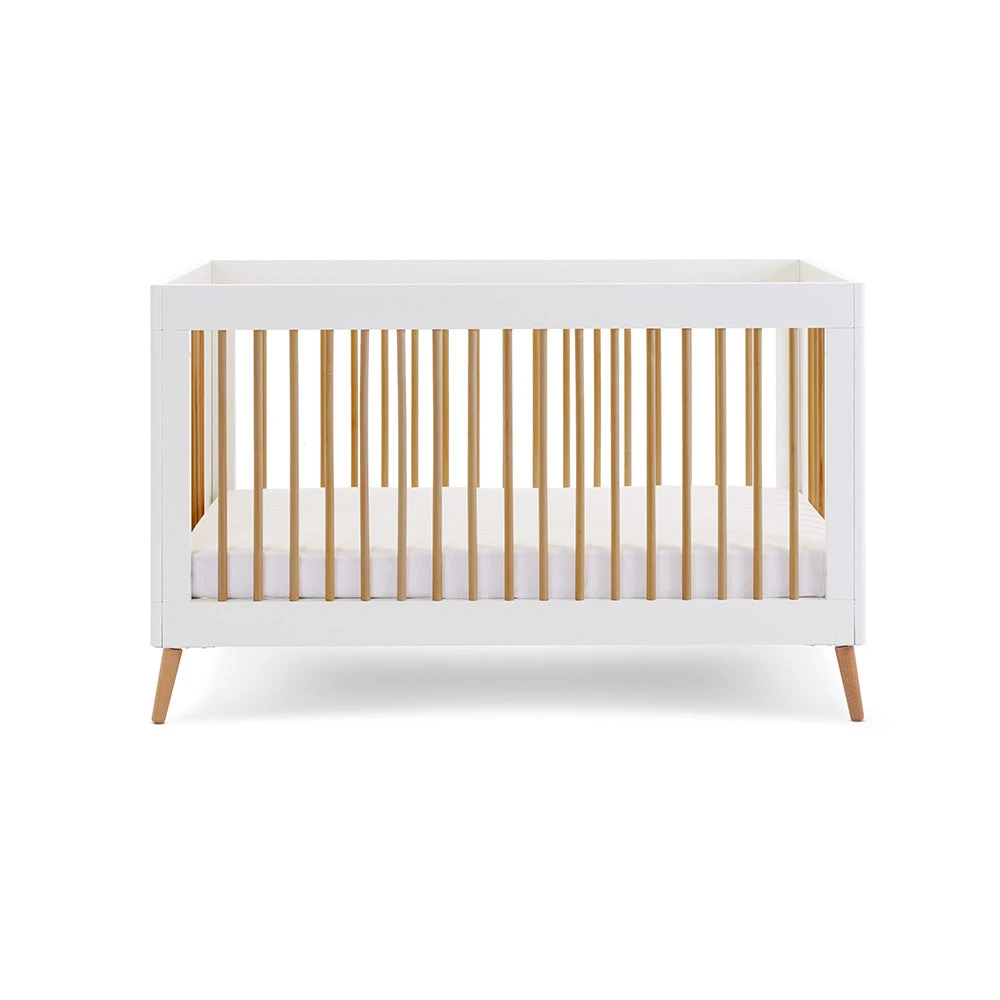 Obaby Maya Cot Bed | White With Natural 2 Obaby Maya Cot Bed | White With Natural - Image 2