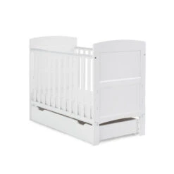 Obaby Grace Mini, Underdrawer & Fibre Mattress | White -Baby Products Store jpv25dnl0pj