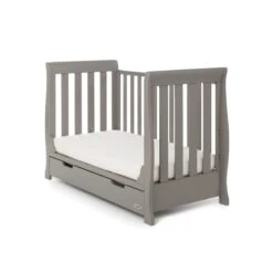 Obaby Stamford Mini Cot Bed - Taupe Grey -Baby Products Store jyhvqhdmlmn