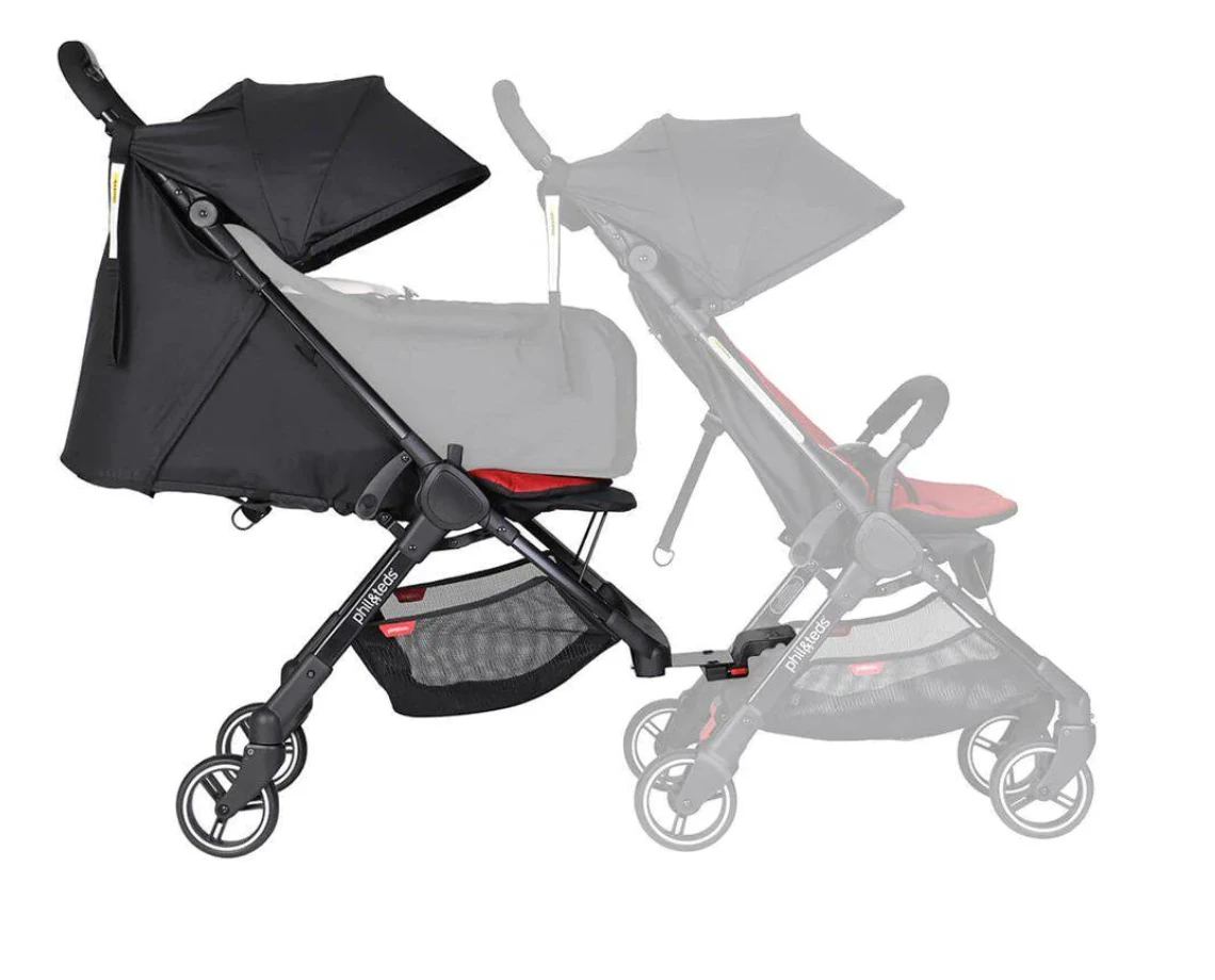 Phil & Teds Go Double Kit + Liner - Blush Pink 7 Phil & Teds Go Double Kit + Liner - Blush Pink - Image 7