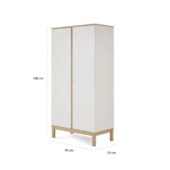 Obaby Astrid Double Wardrobe | White