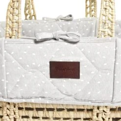 The Little Green Sheep Quilted Moses Basket & Rocking Stand | Printed Dove -Baby Products Store koprccua5id