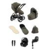 Egg 3 Stroller Luxury Travel System With Maxi-Cosi Pebble 360 Pro Car Seat | Hunter Green