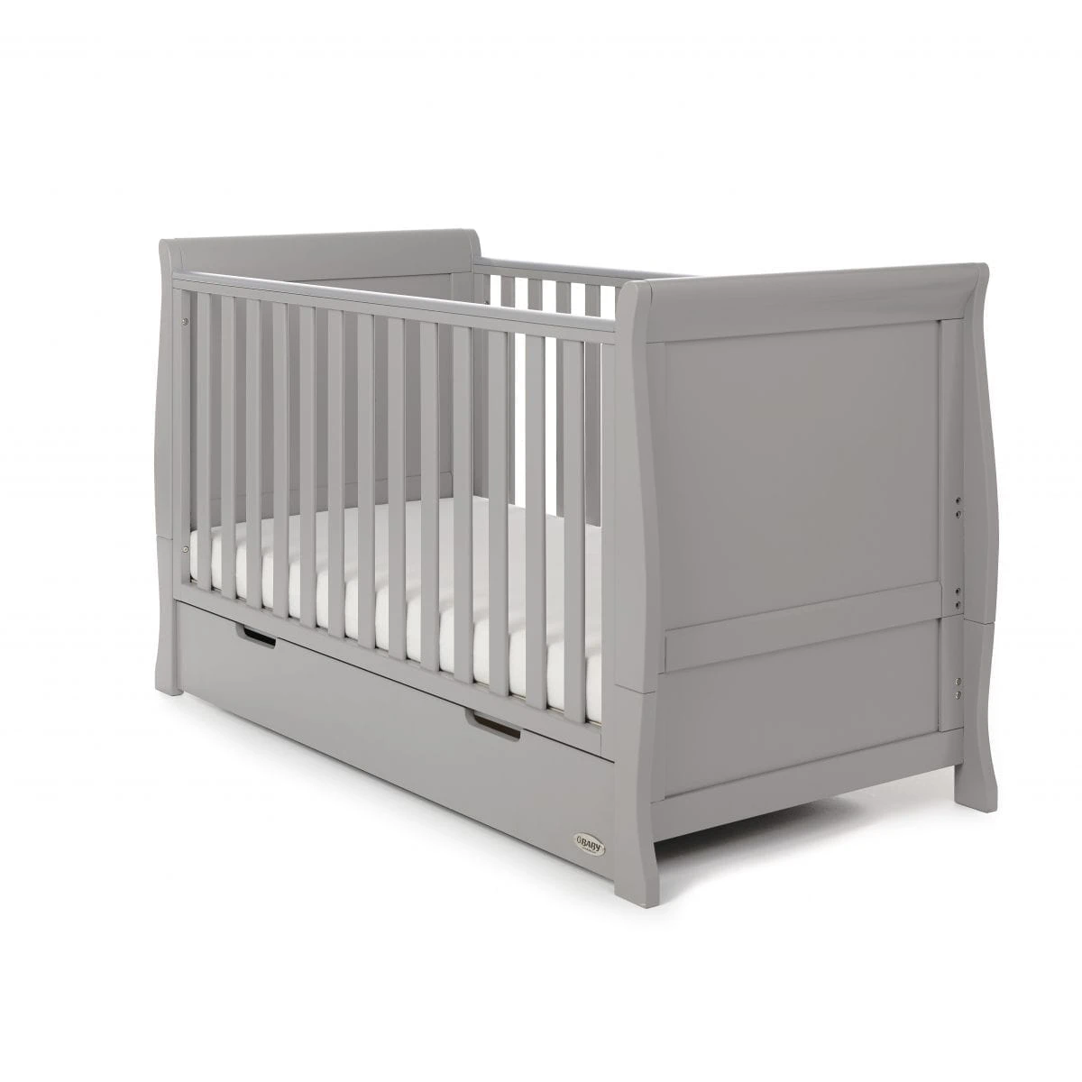 Obaby Stamford Classic Cot Bed & Cot Top Changer - Warm Grey 7 Obaby Stamford Classic Cot Bed & Cot Top Changer - Warm Grey - Image 7