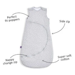 SnuzPouch Sleeping Bag1.0 Tog - White Spot(0-6 Months) 5 SnuzPouch Sleeping Bag1.0 Tog - White Spot(0-6 Months) -Baby Products Store lauzlssbkmk