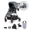 Silver Cross Dune Pushchair, Compact Carrycot, Dream I-Size Ultimate Bundle - Glacier Grey