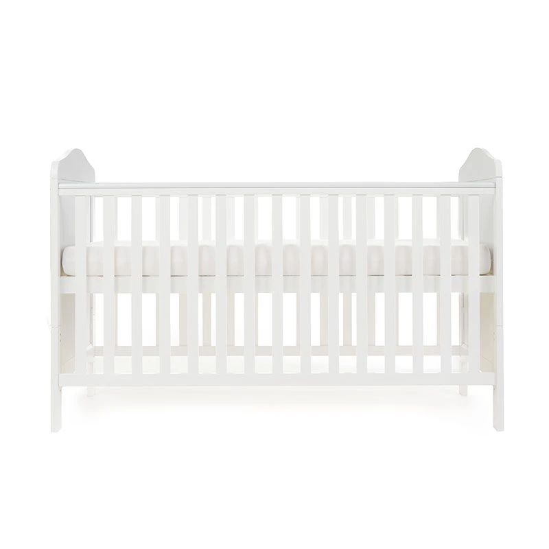 Obaby Whitby Cot Bed & Foam Mattress - White 2 Obaby Whitby Cot Bed & Foam Mattress - White - Image 2