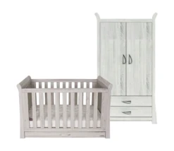 Babystyle Noble Cotbed & Wardrobe 2 Piece Room Set - Soft Oak