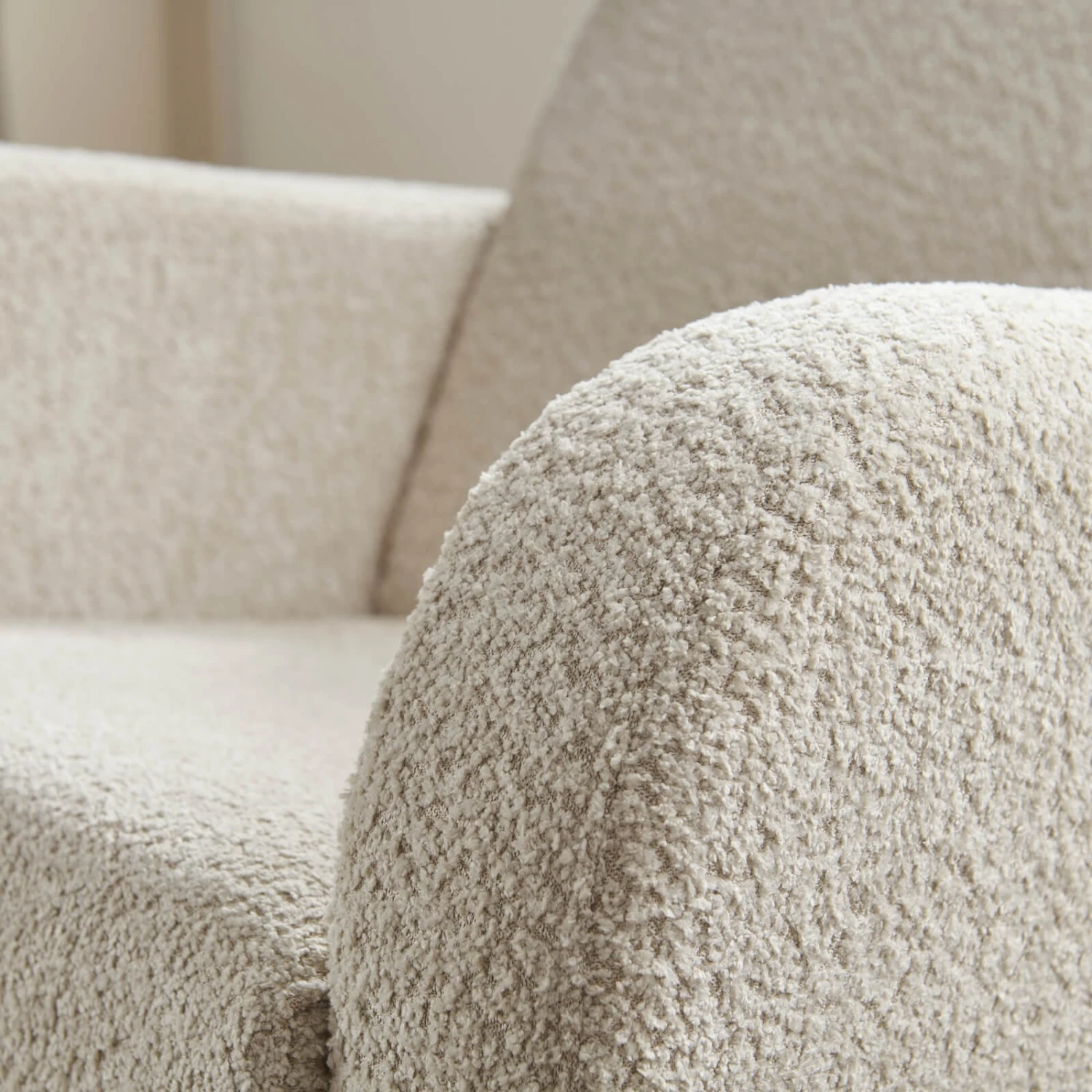 CuddleCo Etta Nursing Chair | Boucle Mushroom 2 CuddleCo Etta Nursing Chair | Boucle Mushroom - Image 2