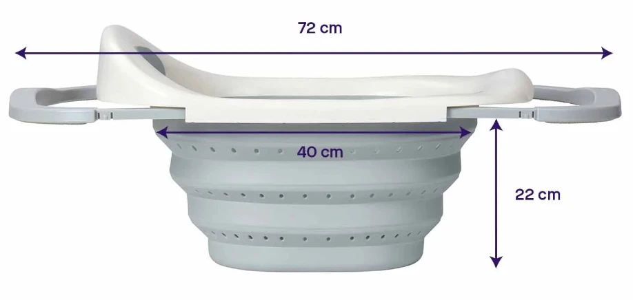 ClevaMama - ClevaBath- The Sink Bath - Grey 3 ClevaMama - ClevaBath- The Sink Bath - Grey - Image 3