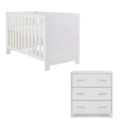 Obaby Nika 2 Piece Room Set- White Wash