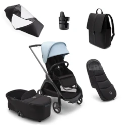 Bugaboo Dragonfly Complete Bundle - Graphite With Skyline Blue