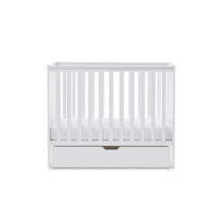 Obaby Bantam Space Saver Cot, Under Drawer & Fibre Mattress - White -Baby Products Store mzvwwmullhm