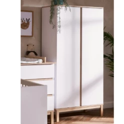 Obaby Astrid Double Wardrobe | White -Baby Products Store nrcnrinu3es