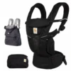 Ergobaby Omni Breeze Baby Carrier | Onyx Black & All-Weather Cover