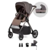 Silver Cross Reef Pushchair, First Bed Folding Carrycot & Dream I-Size Travel Pack - Earth