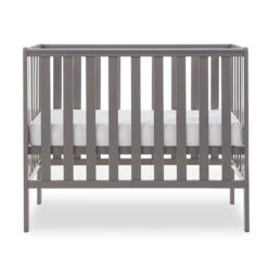 Obaby Bantam Space Saver Cot & Fibre Mattress- Taupe Grey -Baby Products Store ogysynmi2ru