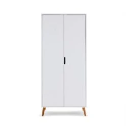 Obaby Maya Double Wardrobe | White With Natural -Baby Products Store pgaid14ovzq
