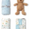 Little Linen Boxed Gift Set | Safari Bear