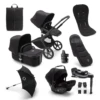 Bugaboo Fox 5 Ultimate Turtle Air 360 Travel System - Black/Midnight Black