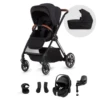 Silver Cross Reef Pushchair & Maxi-Cosi Pebble 360 Pro Travel Bundle - Orbit Black