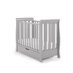 Obaby Stamford Space Saver Cot - Warm Grey -Baby Products Store pw5jn3mgzws