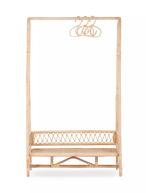 CuddleCo Aria Clothes Rail | Rattan 3 CuddleCo Aria Clothes Rail | Rattan - Image 3
