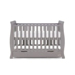 Obaby Stamford Mini Cot Bed - Taupe Grey -Baby Products Store qbi0ejtlhr0