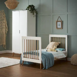 Obaby Maya Cot Bed | White With Natural 17 Obaby Maya Cot Bed | White With Natural -Baby Products Store qci2ossu2kt