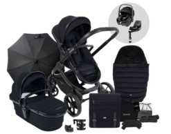 ICandy Peach 7 Pushchair & Maxi Cosi Pebble 360 Travel System Bundle | Black Edition