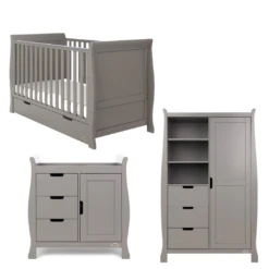 Obaby Stamford Mini 3 Piece Room Set- Taupe Grey