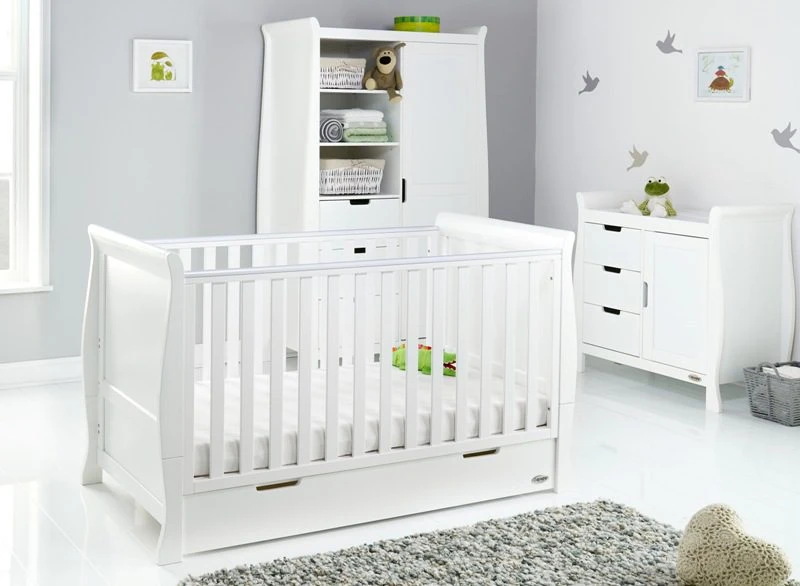 Obaby Stamford Classic 3 Piece Room Set - White 10 Obaby Stamford Classic 3 Piece Room Set - White - Image 10