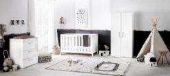 Silver Cross Finchley 3 Piece Nursery Room Set - White