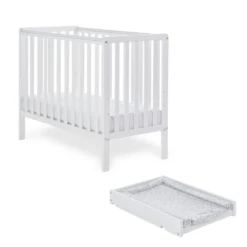 Obaby Bantam Space Saver Cot & Cot Top Changer - White