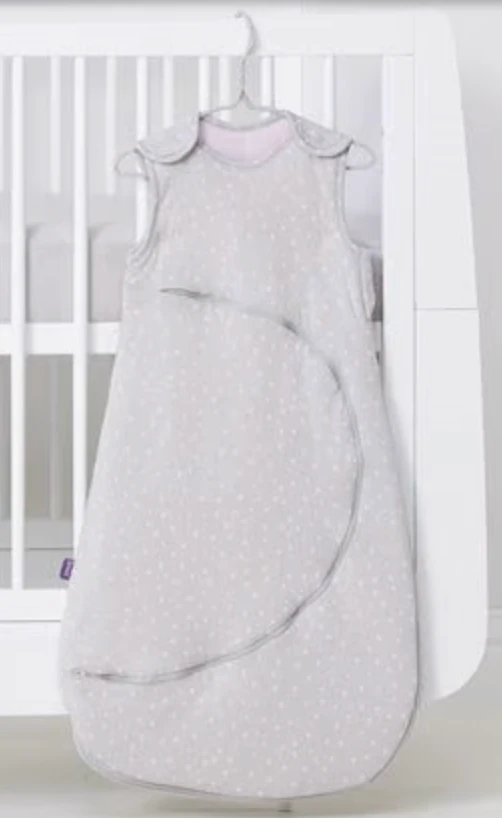SnuzPouch Sleeping Bag1.0 Tog - Pink Spot(0-6 Months) 5 SnuzPouch Sleeping Bag1.0 Tog - Pink Spot(0-6 Months) - Image 5