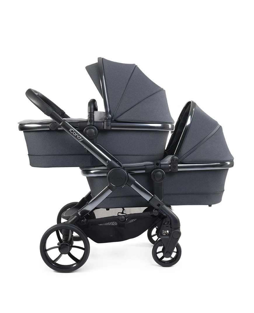 ICandy Peach 7 Twin Pushchair - Truffle | Phantom 2 ICandy Peach 7 Twin Pushchair - Truffle | Phantom - Image 2
