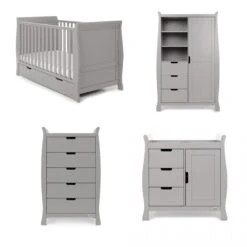 Obaby Stamford Classic 4 Piece Room Set- Warm Grey