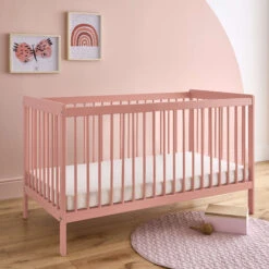 CuddleCo Nola Cot Bed | Soft Blush